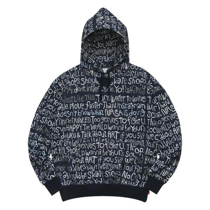 Clay Letter Hoodie NAVY