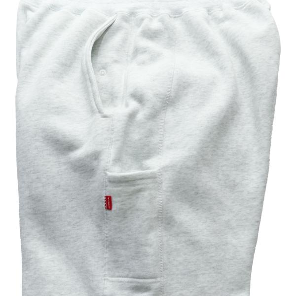 Stiched Sweat Pant White Hether