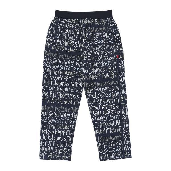 Clay Letter Sweat Pant Navy