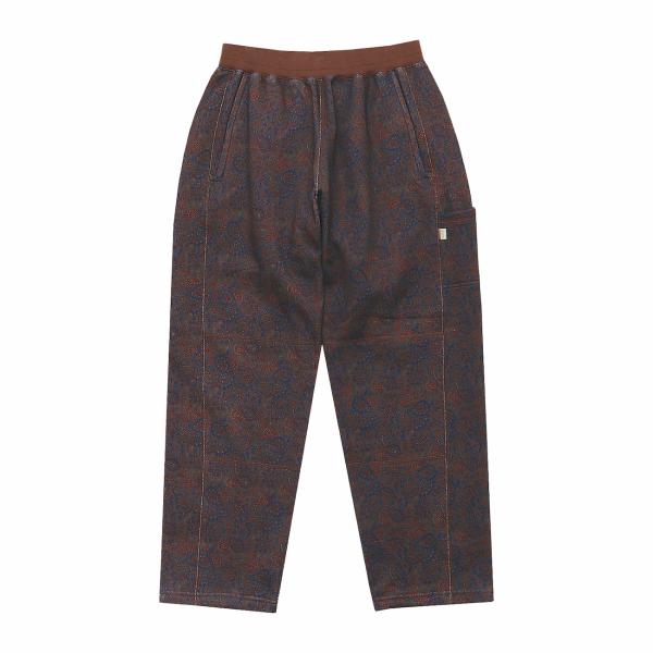 Paisley Sweat Pant Burgundy