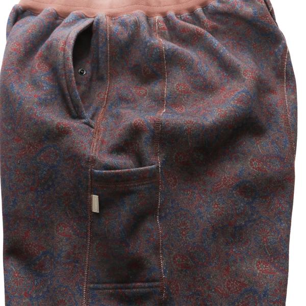 Paisley Sweat Pant Burgundy