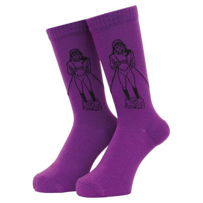 Take Me Ski Socks Purple