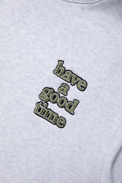 MINI LOGO EMB PULLOVER HOODIE FL ASH GRAY