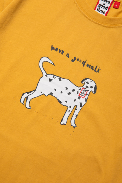 have a good walk LOGO S/S TEE CURRY