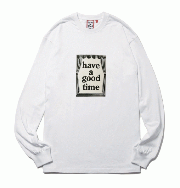 CURTAIN L/S TEE WHITE