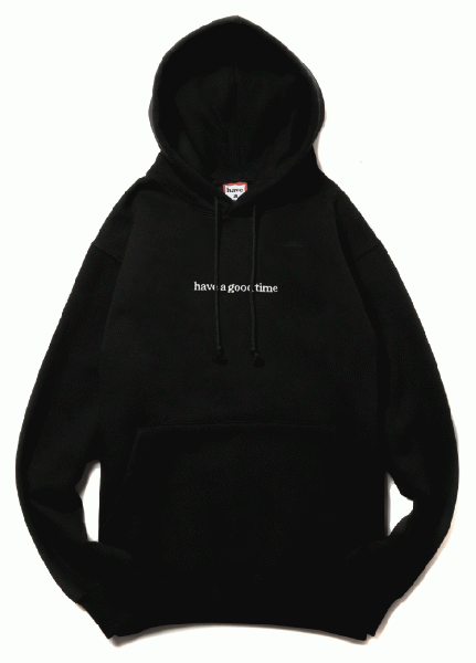 SIDE LOGO EMBROIDERED PULLOVER HOODIE FL BLACK