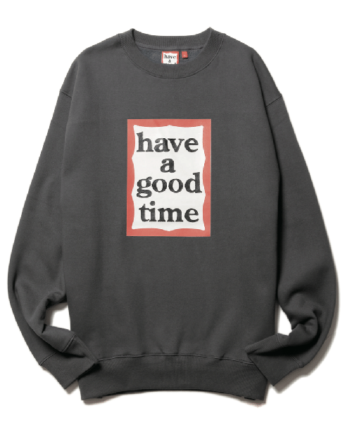 FRAME CREWNECK FL GRAYISH BROWN