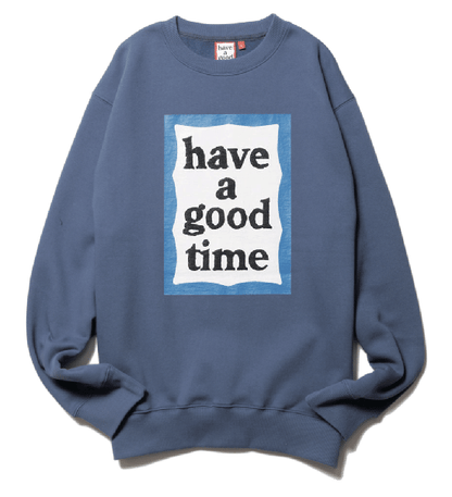 BLUE FRAME CREWNECK FL BLUE BERRY