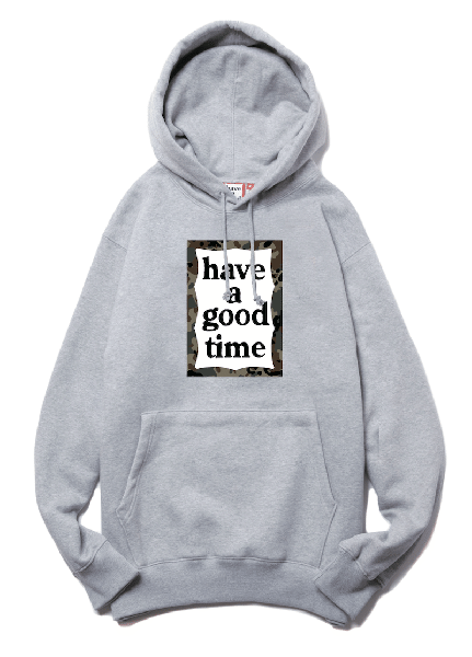 CAMO FRAME PULLOVER HOODIE FL ASH GRAY