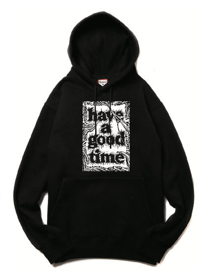 BIO MECH FRAME PULLOVER HOODIE FL BLACK