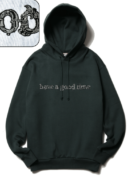 BIO MECH SIDE LOGO PULLOVER HOODIE FL M.GREEN