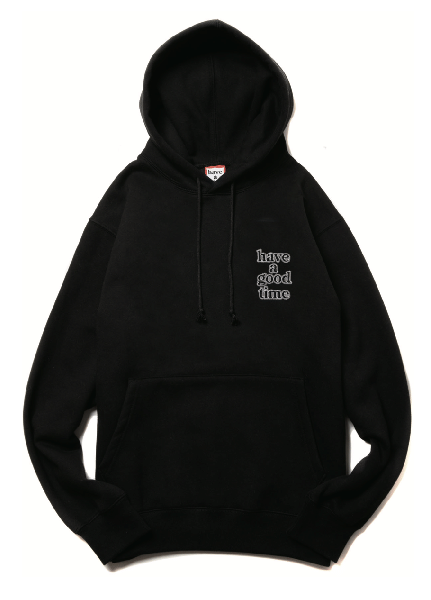 MINI LOGO EMB PULLOVER HOODIE FL BLACK