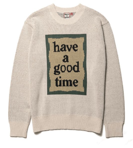 MILITARY FRAME SWEATER IVORY