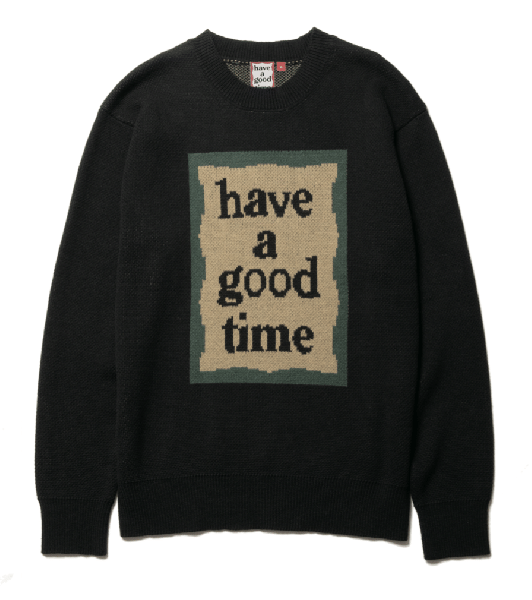 MILITARY FRAME SWEATER BLACK