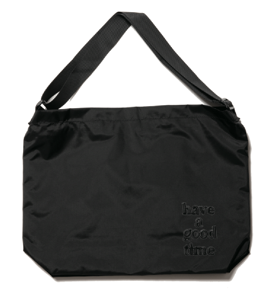 MINI LOGO EMB NYLON BAG BLACK