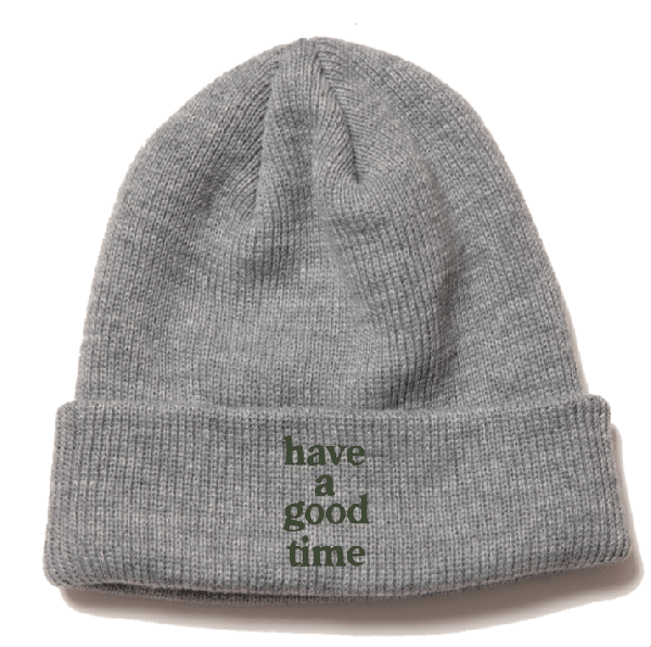 LOGO BEANIE HEATHER GRAY