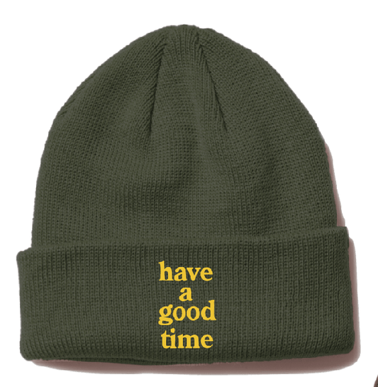 LOGO BEANIE HEATHER OLIVE