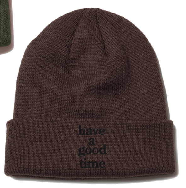 LOGO BEANIE HEATHER BROWN