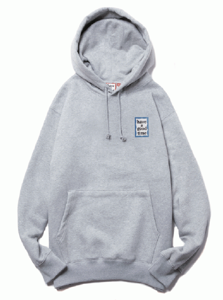 MINI BLUE FRAME PULLOVER HOODIE FL HEATHER GRAY