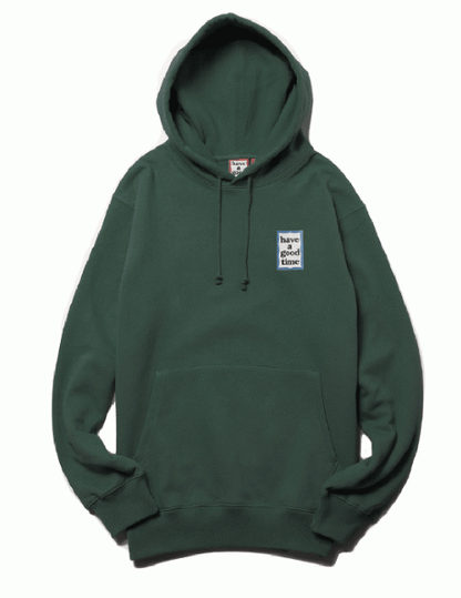 MINI BLUE FRAME PULLOVER HOODIE CASINO GREEN