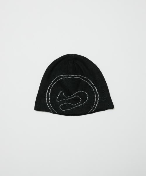 BAL-A-662 BIG LOGO SOFT BEANIE HAT BLACK