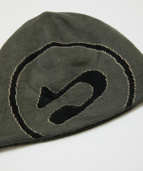 BAL-A-662 BIG LOGO SOFT BEANIE HAT GRAY