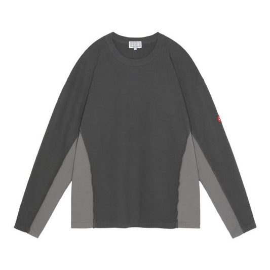 CES26CS24 SIDE SEAM DBL KNIT LONG SLEEVE CHARCOAL