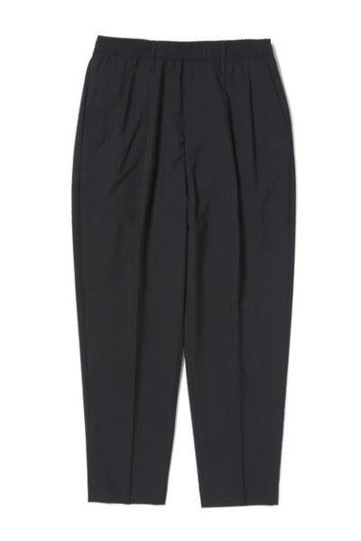 [2241-PT07-007] WIDE TAPERED EASY SLACKS BLACK