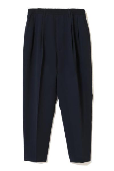 [2241-PT07-098] WIDE TAPERED EASY SLACKS BLACK