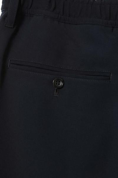 [2241-PT07-098] WIDE TAPERED EASY SLACKS BLACK