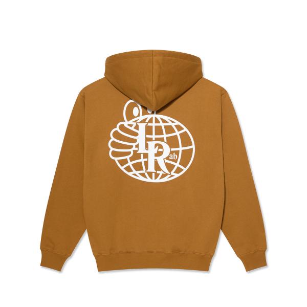 Atlas Monogram Hoodie Golden Brown/White