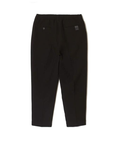 PT07-095 WIDE TAPERED EASY SLACKS BLACK