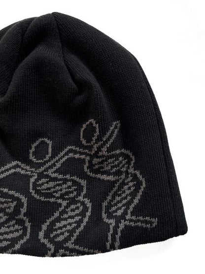 Dancing DNA Beanie BLACK