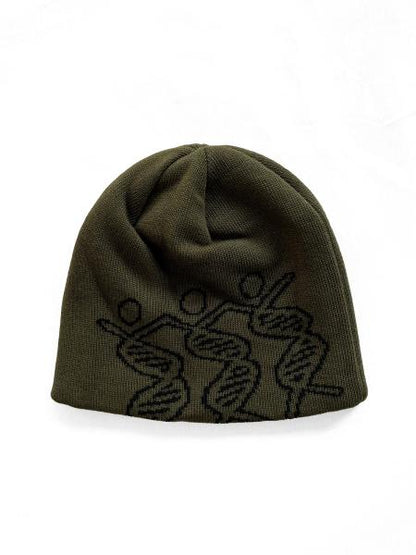 Dancing DNA Beanie OLIVE