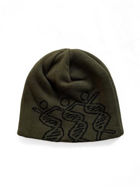 Dancing DNA Beanie OLIVE