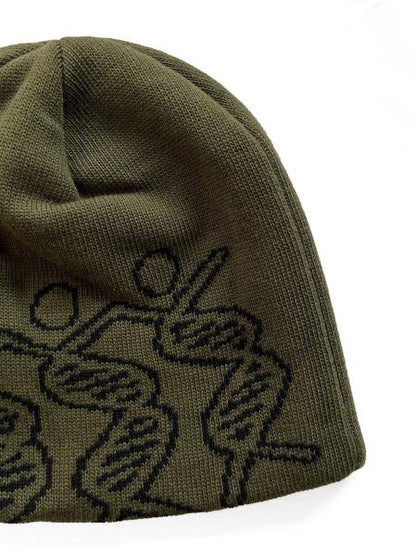 Dancing DNA Beanie OLIVE