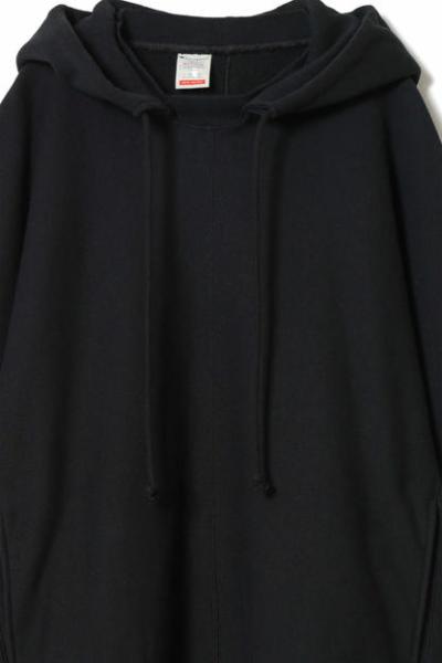 C8-Z109 N.H × Champion HOODED SWEATSHIRT BLACK