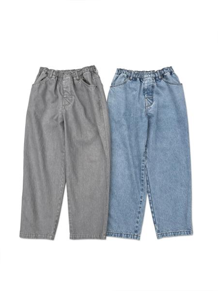 Fade Denim Slacks SMOKY WASH