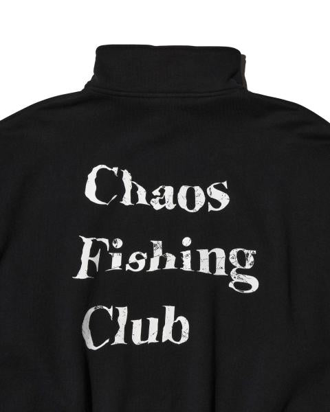 CFC-24AW-CUT02 LOGO HALF ZIP SWEAT SHIRT BLACK