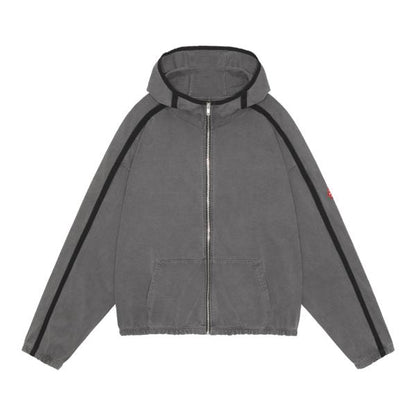 CES26CS17 OVERDYE TAPED LIGHT ZIP HOODY