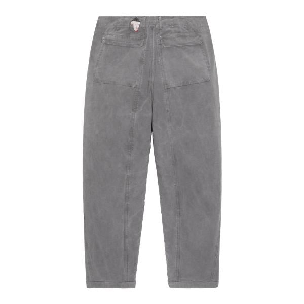 CES26PT09 OVERDYE COTTON CASUAL PANTS CHARCOAL