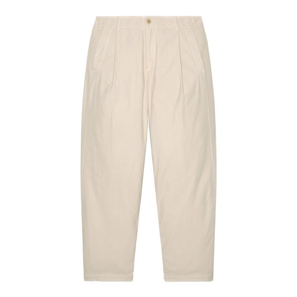 CES26PT09 OVERDYE COTTON CASUAL PANTS BEIGE