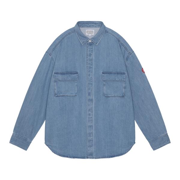 CES26SH02 BLEACHED DENIM BIG SHIRT