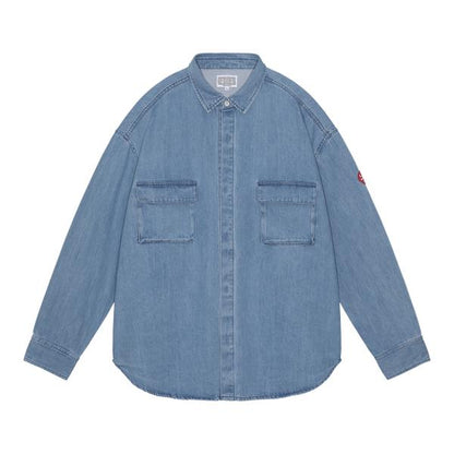 CES26SH02 BLEACHED DENIM BIG SHIRT