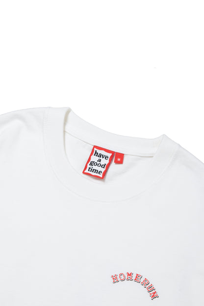 HOMERUN ALLIGATOR STATION L/S TEE WHITE