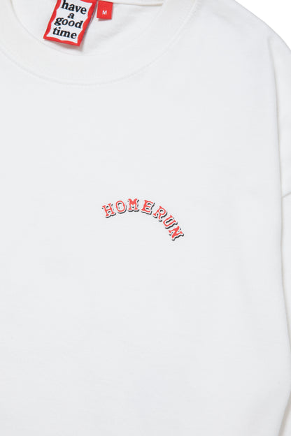 HOMERUN ALLIGATOR STATION L/S TEE WHITE