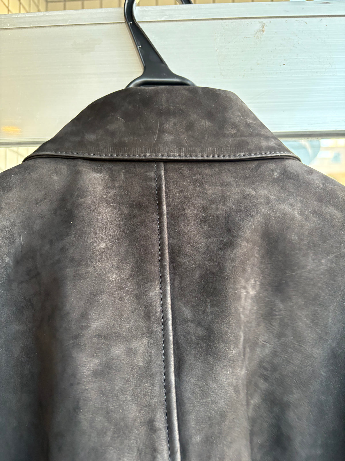 SH-82-C-NUBUCK-6 WORK JACKET BLACK
