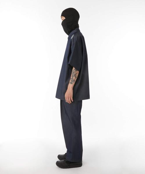 9251-SH50-008 HALF SLEEVE SHIRT CHARCOAL
