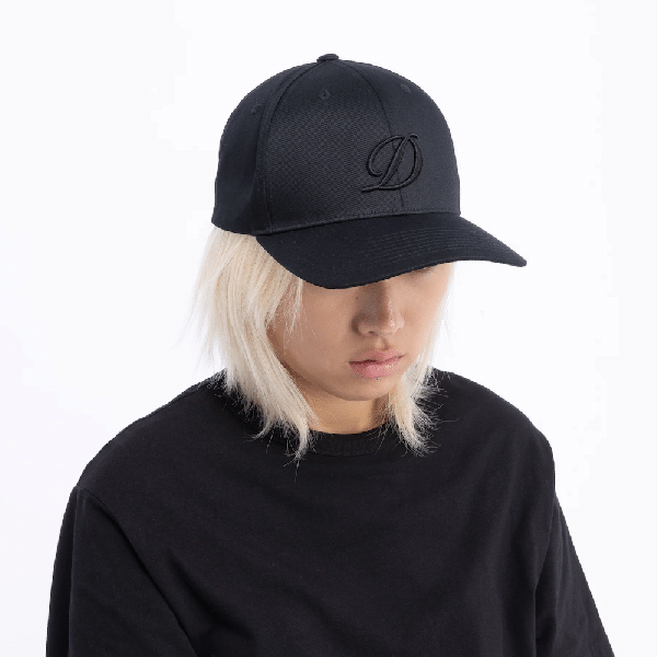 D Full Fit Cap Black