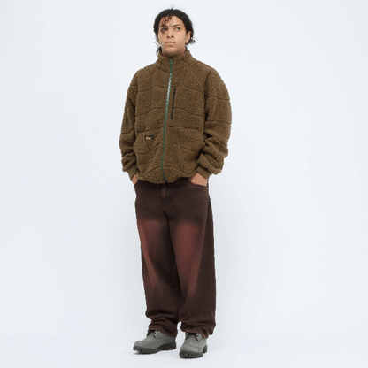 Coverstitch Sherpa Fleece Military Brown